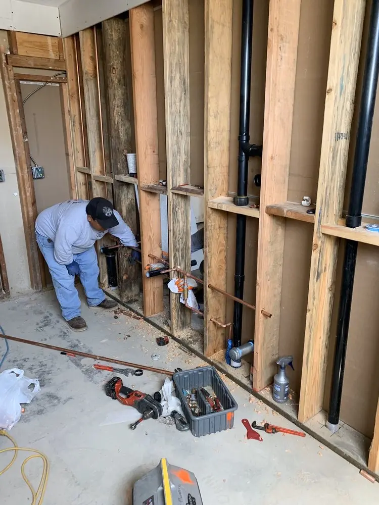 Commercial rough-in plumbing for Gas Line Repair in Charleston Afb